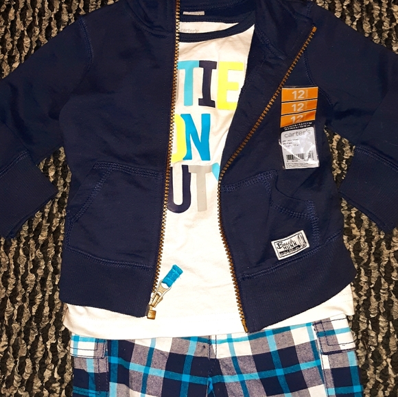 NWT Carter's Beach Cutie 3 PC Shorts Jacket Set 12 - Picture 12 of 14